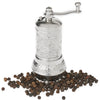 Black Pepper and Spice Grinder, Manual Pepper Mill with Handle - CRYSTALIA GLASS